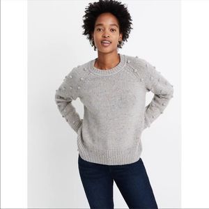 Madewell | Palmroy Bobble-Sleeve Pullover Sweater